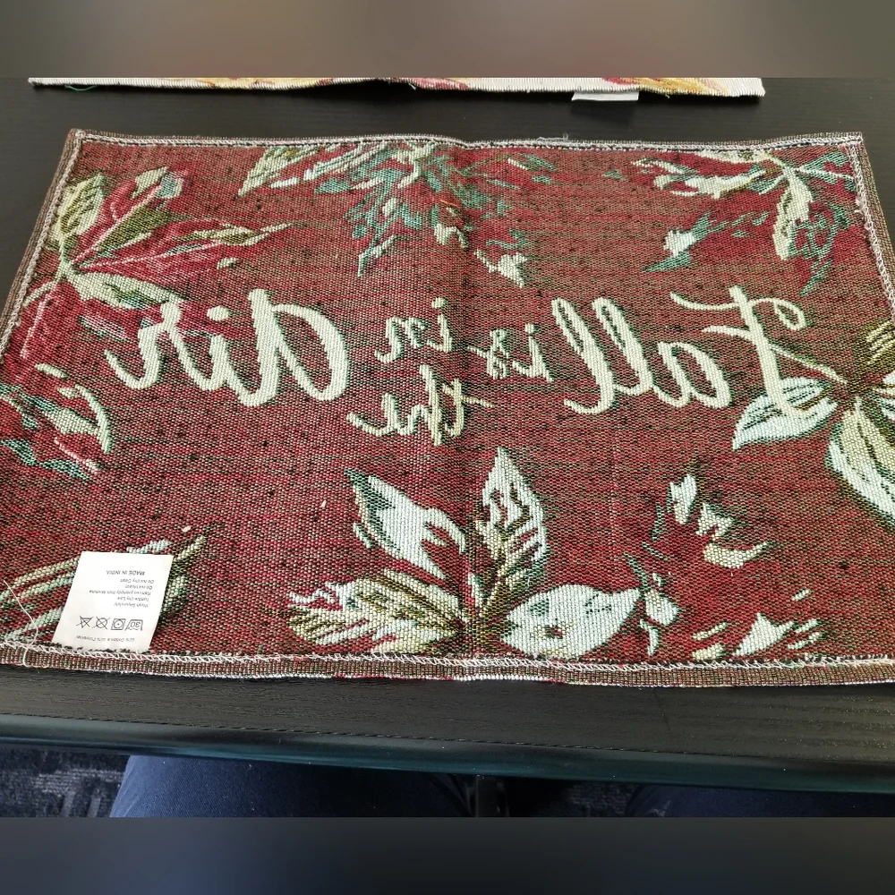 - New Handcrafted Fall is in the Air Tablemats, set of 2